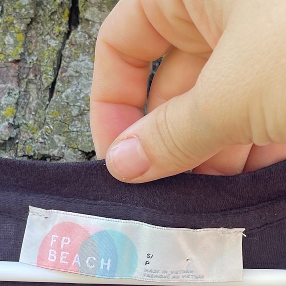 Free people beach Meg midi black dress - Picture 4 of 5